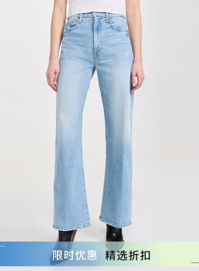 MOTHER DENIM 高腰弧形弯刀裤女春季CLOC牛仔裤子P0478-1297-IVG
