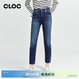 CITIZENS HUMANITY春季 深蓝色修身 女COH 直筒九分牛仔裤 折扣