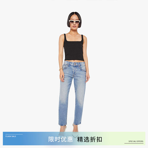 MOTHERDENIM女士直筒牛仔裤