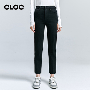 CLOC 女COH CITIZENS HUMANITY黑色高腰九分直筒牛仔裤 Caia