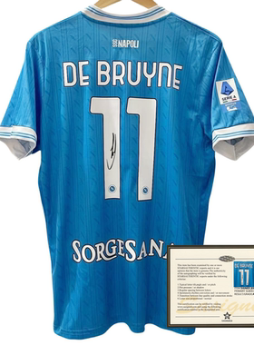 2526 Napoli De Bruyne soccer Jersey printed signature shirt