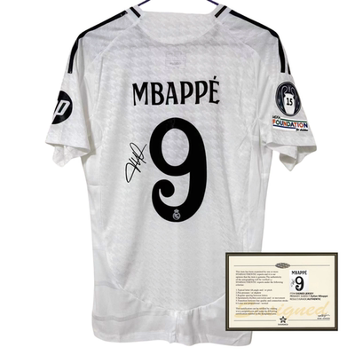 24-25Madrid Mbappe printed signed football jerseys