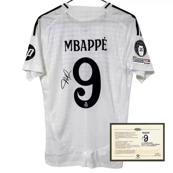 24-25Madrid Mbappe Printed Signed Football Jerseys