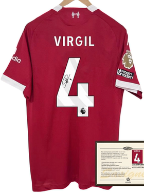 25-26 LFC Virgil soccer shirt jersey printed signature