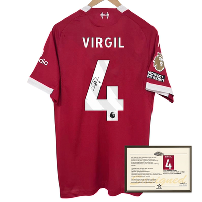 25-26 LFC Virgil soccer shirt jersey printed signature