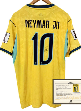 26 Brazil Neymar printed signed football jerseys shirt
