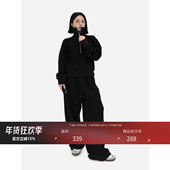 HONORE古月 运动私服裤 Cozy长腿女孩 抗皱宽松休闲抽绳阔腿长裤