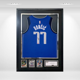 定制球衣相框装裱PANINI证书认证挂墙足球NBA篮球纪念服收藏展出