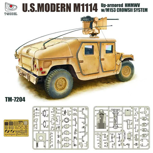 T-MODEL拼装T模型TM7204悍马HMMWV越野车M1114带M153武器站1/72