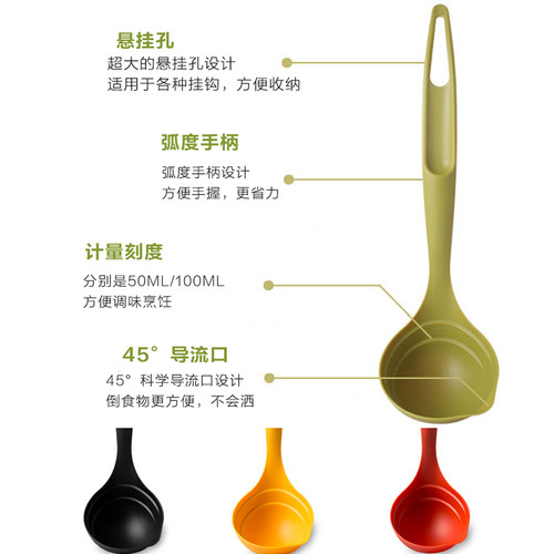 塑料计量勺刻度汤勺厨房量调料