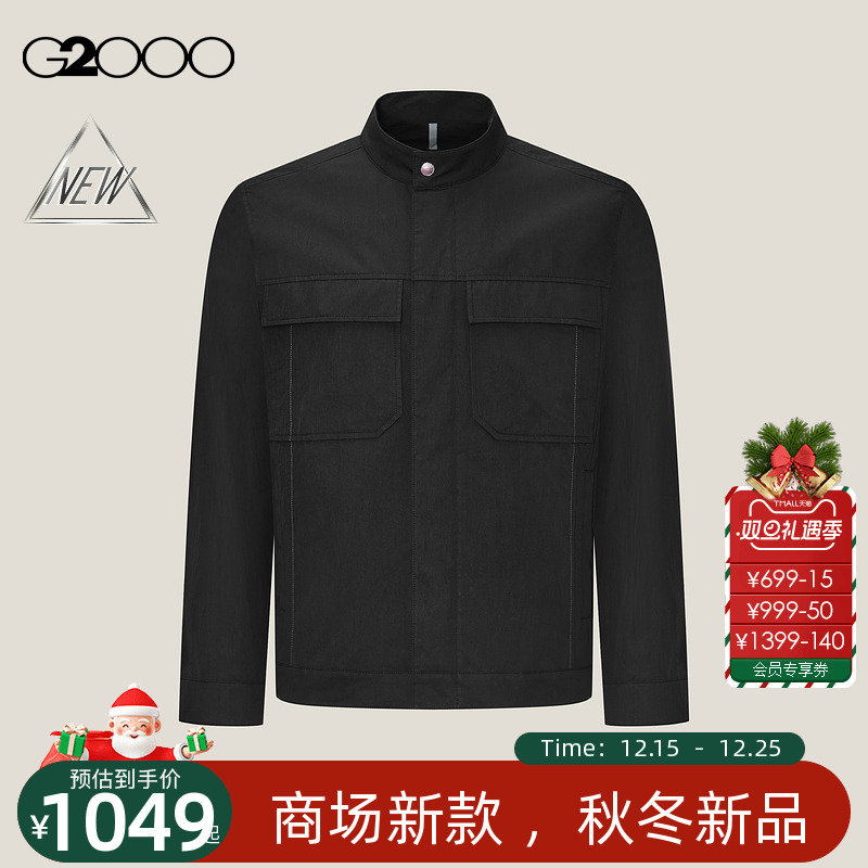 【棉质混纺/商场新款】G2000男装FW25舒适多口袋百搭休闲夹克外套