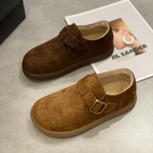 勃肯鞋女款2025新款棉鞋保暖复古磨砂时尚舒适加绒百搭增高休闲鞋