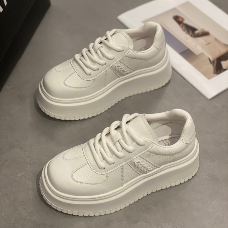 厚底增高小白鞋女2026运动休闲鞋韩版百搭圆头系带休闲鞋时尚板鞋,女鞋,时尚休闲鞋,淘宝优惠券,粉丝福利购,淘宝优惠卷