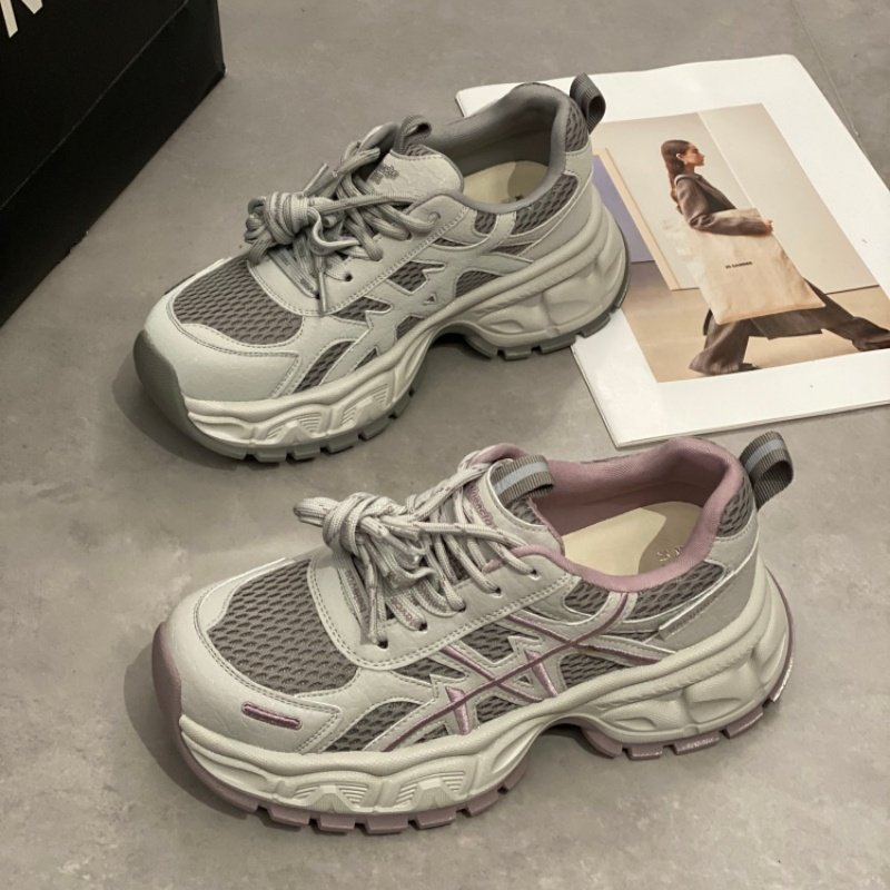 机能风厚底老爹鞋女2026新款时尚网面透气百搭增高休闲运动鞋炸街,女鞋,时尚休闲鞋,淘宝优惠券,粉丝福利购,淘宝优惠卷