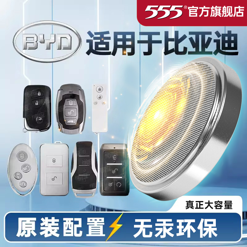 555品牌纽扣电池比亚迪专用
