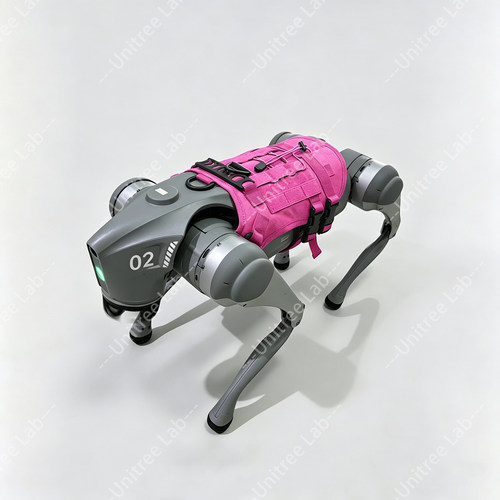 宇树机器狗go2马甲战术背心系列印logo印字展览演出服马夹魔术贴