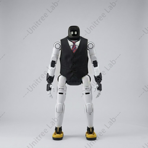 智元灵犀X2衣服人形机器人上衣西装马甲配领带表演服商业演出服饰