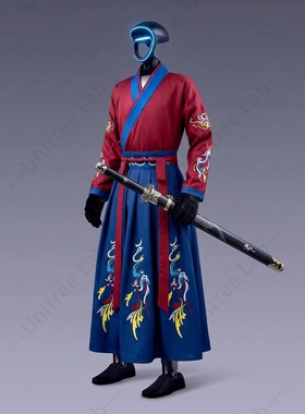 宇树机器人G1U2人形机器人衣服演出服中国风商业演出活动服装表演