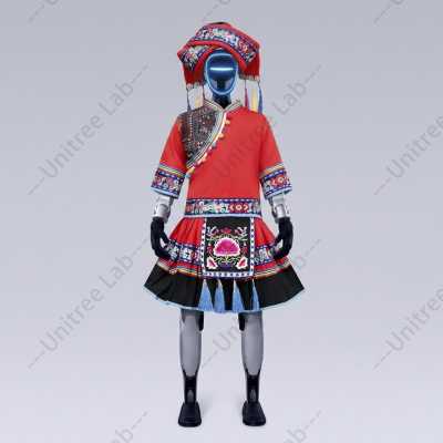 宇树机器人衣服G1U2演出服人形机器人少数民族服饰套装商演活动服