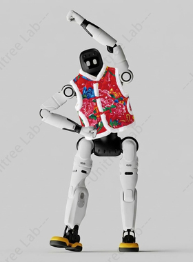 【东北花棉袄】智元灵犀X2衣服人形机器人花棉袄春晚同款周边服装