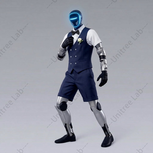宇树G1U2人形机器人衣服演出服机器人跳舞服西服套装表演展会服饰