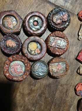 陶瓷麻线鼓镇纸茶宠摆件盖置茶桌上日用吉祥招财艺术品收藏家居新