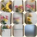 艺术压花玻璃定制屏风隔断卫生间厨房门玻璃弧形圆形室内透光窗户