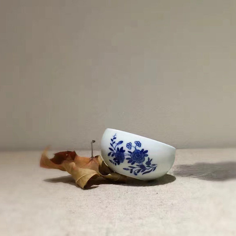品茗杯茶杯手绘小茶杯京德珍藏