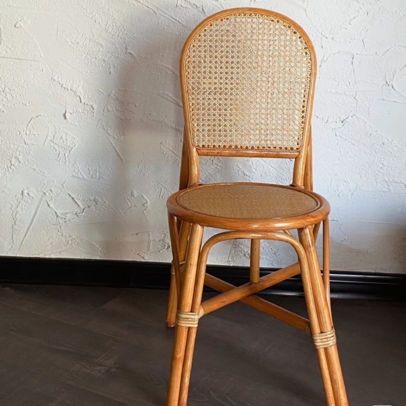 藤编椅家用北欧实木椅藤编凳欧式民宿餐椅网红椅复古餐椅轻奢藤椅,住宅家具,家用高脚椅,淘宝优惠券,粉丝福利购,淘宝优惠卷