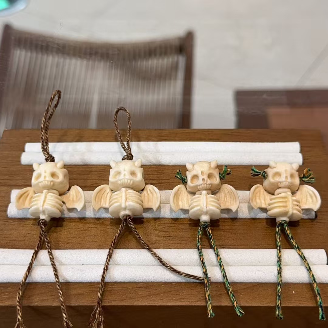 鹿角根付小恶魔三通手链项链