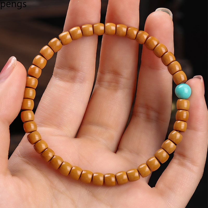 直销正宗野生橄榄核核尖壁108颗刻猴头直切桶珠核桃手串单圈文