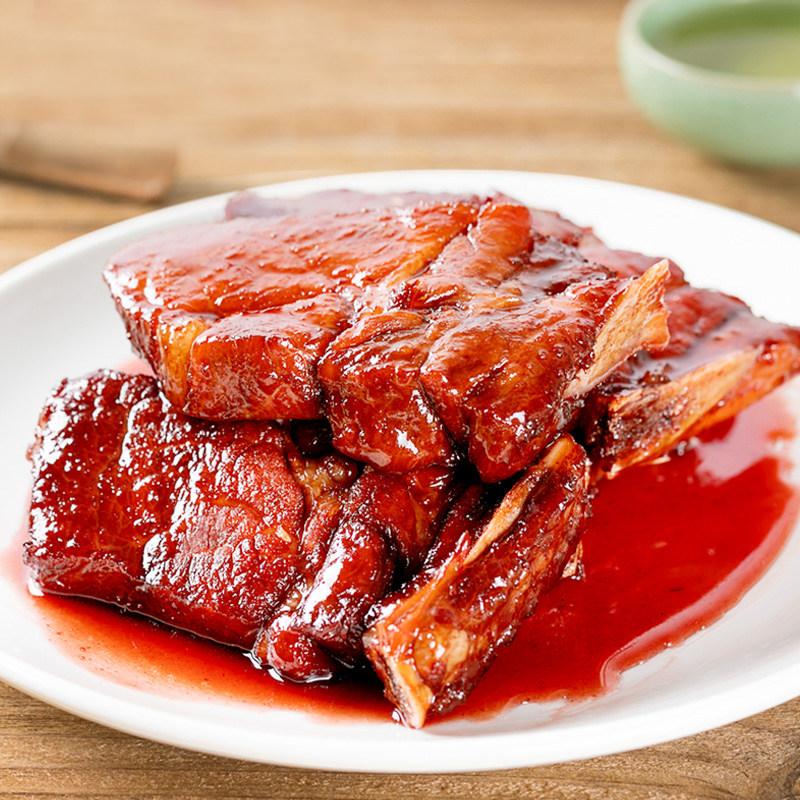 真正老陆稿荐 江苏无锡酱排骨280g经典排骨真空肉类小吃熟食卤味