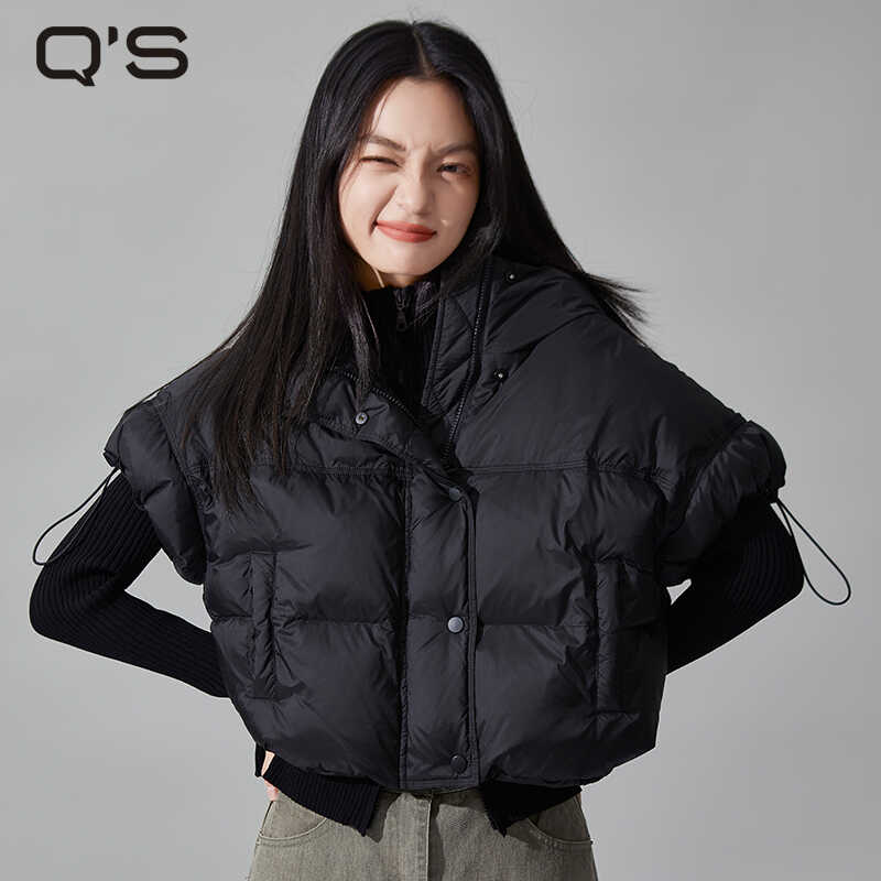 秸熙连帽短款泡芙羽绒服