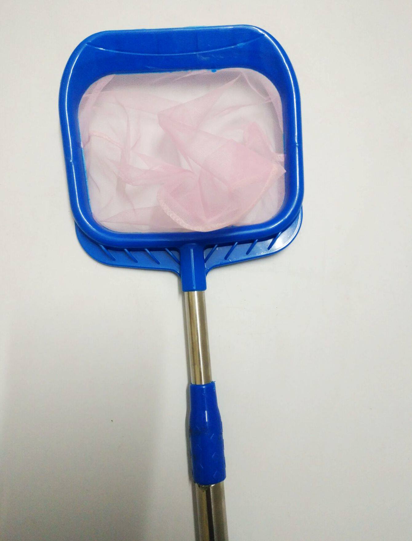 塑料伸缩杆鱼网鱼捞兜 铁杆鱼网