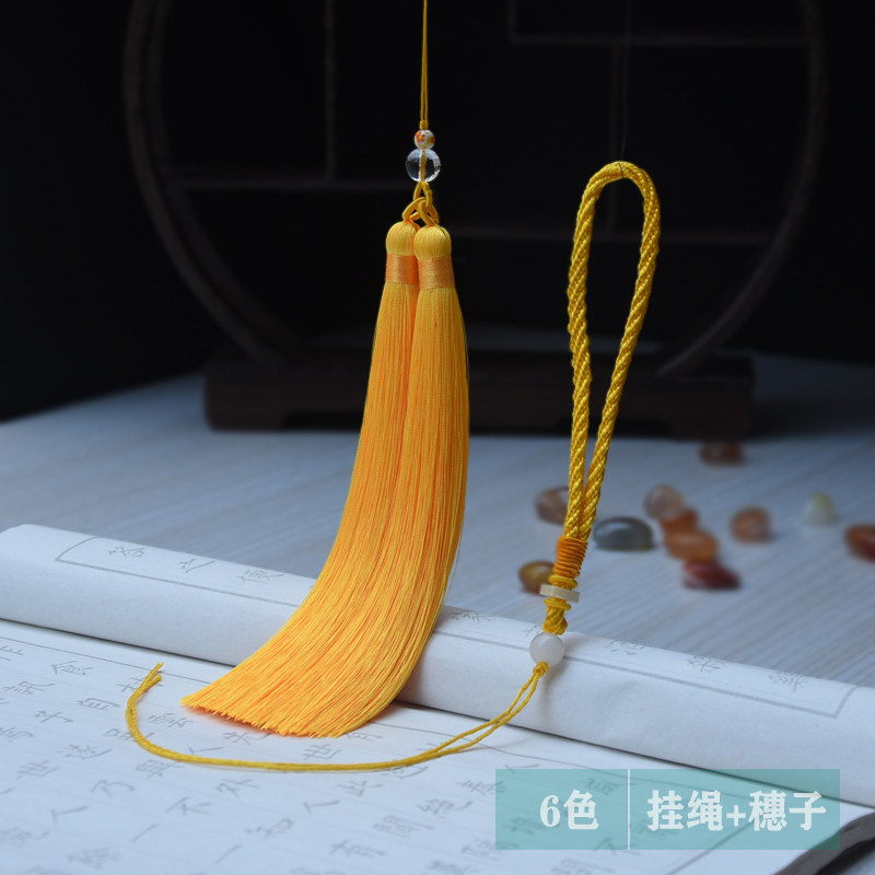 手把绳穗子diy手工材料车挂配件流苏平安扣吊绳柔软流苏吊绳配套