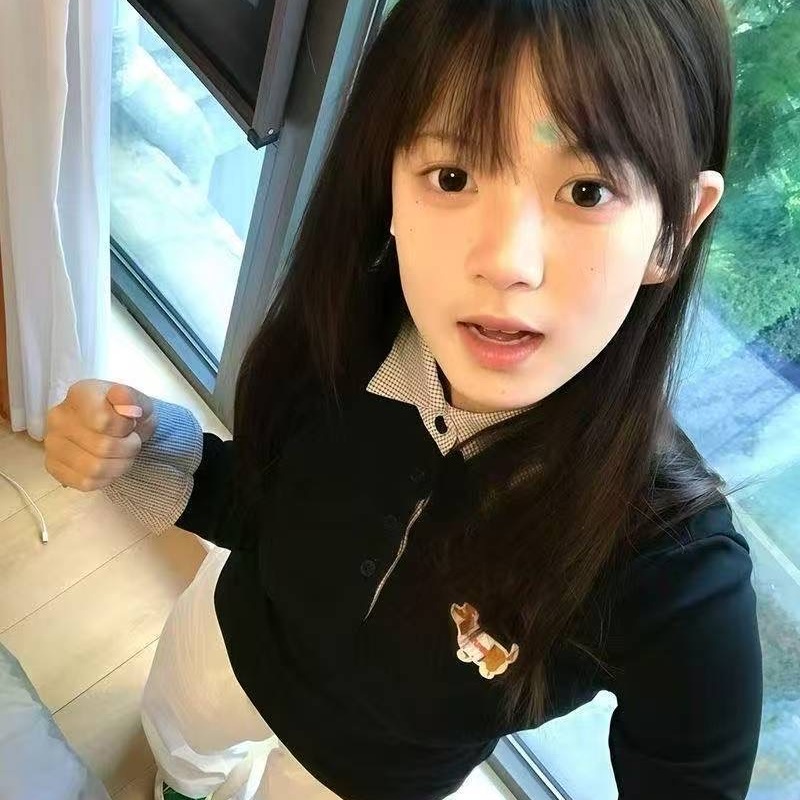 美式学院风假两件格子衬衫女