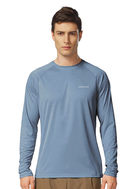 17.5超细美利奴羊毛速干衣男长袖轻薄保暖透气吸湿排汗户外越野跑