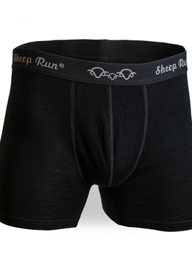 SHEEP RUN 美利奴羊毛平角裤 男士吸湿排汗户外速干短裤运动内裤