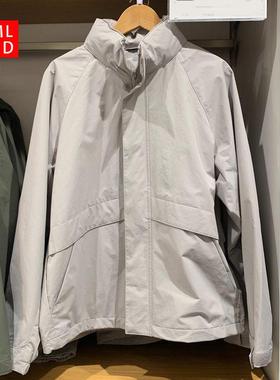 日系春款男装女装防风立领茄克/夹克户外连帽外套防泼水475038