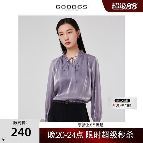 GOOBGS谷邦长袖衬衫女