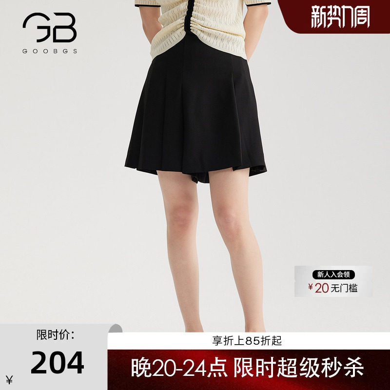 GOOBGS谷邦短款阔腿裤图片