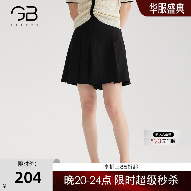 GOOBGS谷邦短款阔腿裤图片