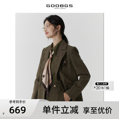 GOOBGS/谷邦长袖西装外套