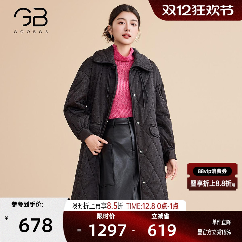GOOBGS/谷邦中长款棉服外套