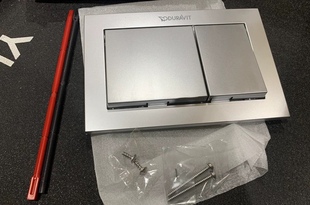 杜拉维特隐藏式水箱配件挂墙墙排马桶冲水面板排水按钮开关按键