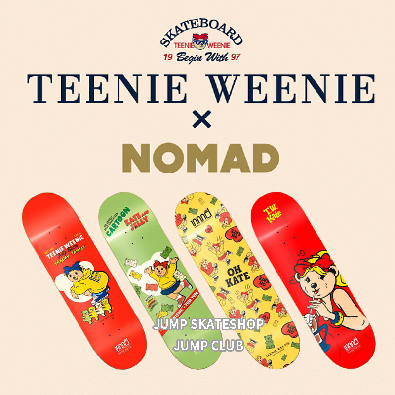 西班牙进口nomad Teenie weenie小熊联名专业双翘板面 Jump滑板店