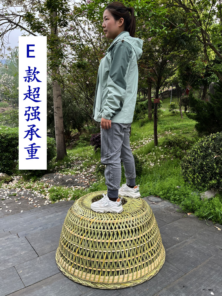 竹织鸭罩竹笼鸡鸭拍戏用具纯手工竹编灯罩镂空烤大号简单火罩家用