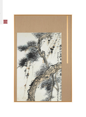 新中式入户玄关装饰画古风轻奢禅意挂画走廊过道挂画客厅装饰画