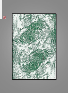 样板房轻奢风肌理家居客厅装饰画