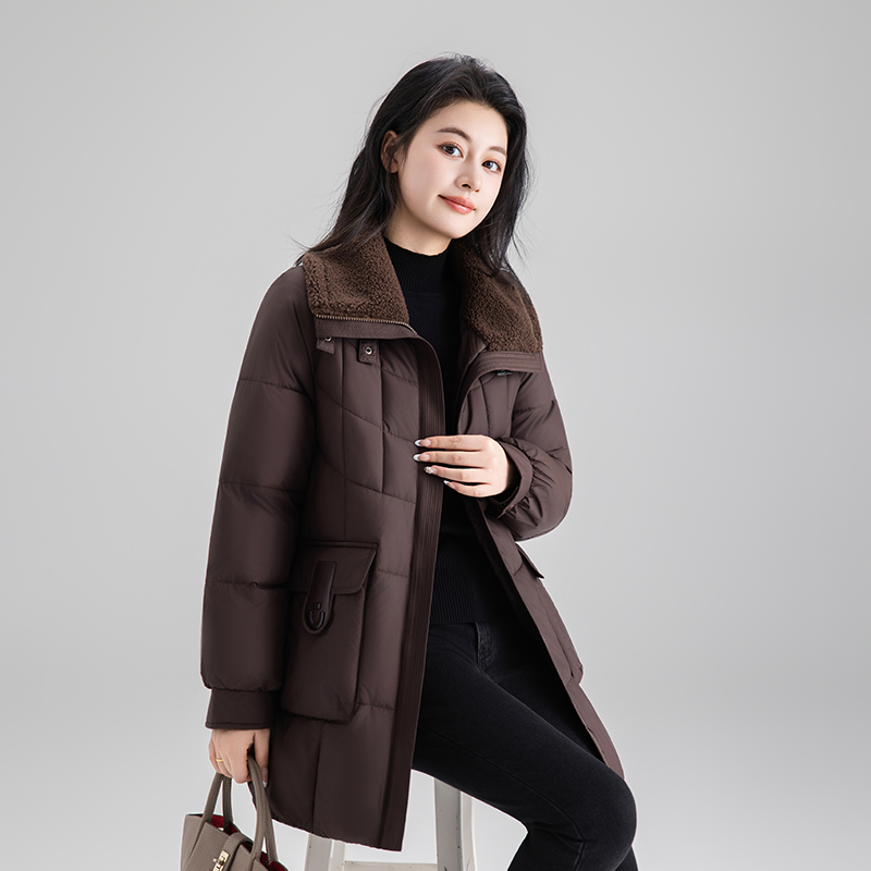 羽绒棉服女2025冬季新款中长款